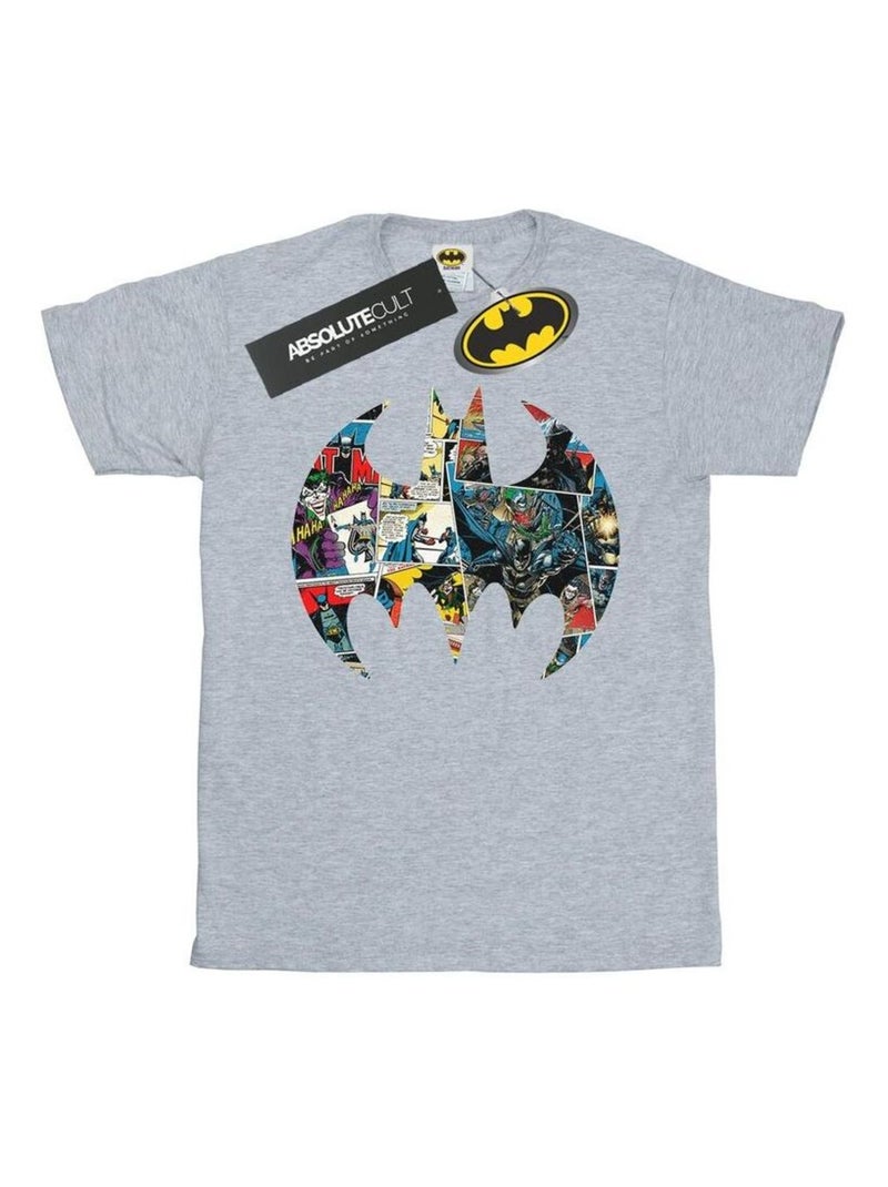 DC Comics - T-shirt Gris chiné - Kiabi