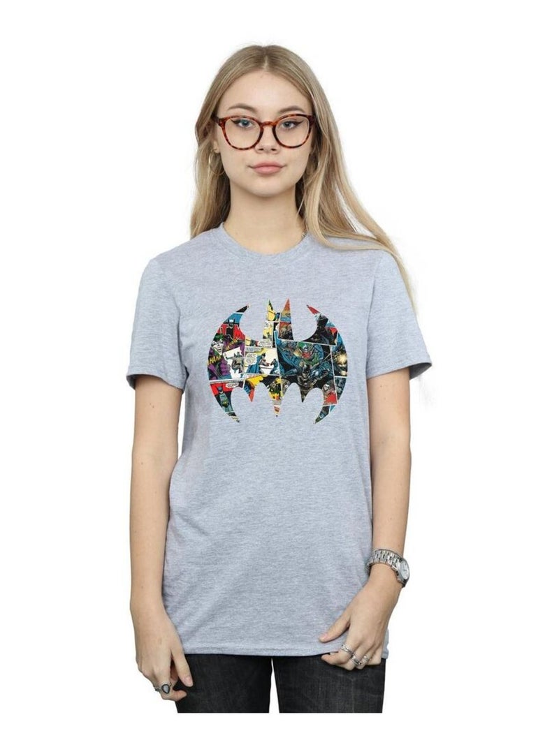 DC Comics - T-shirt Gris chiné - Kiabi