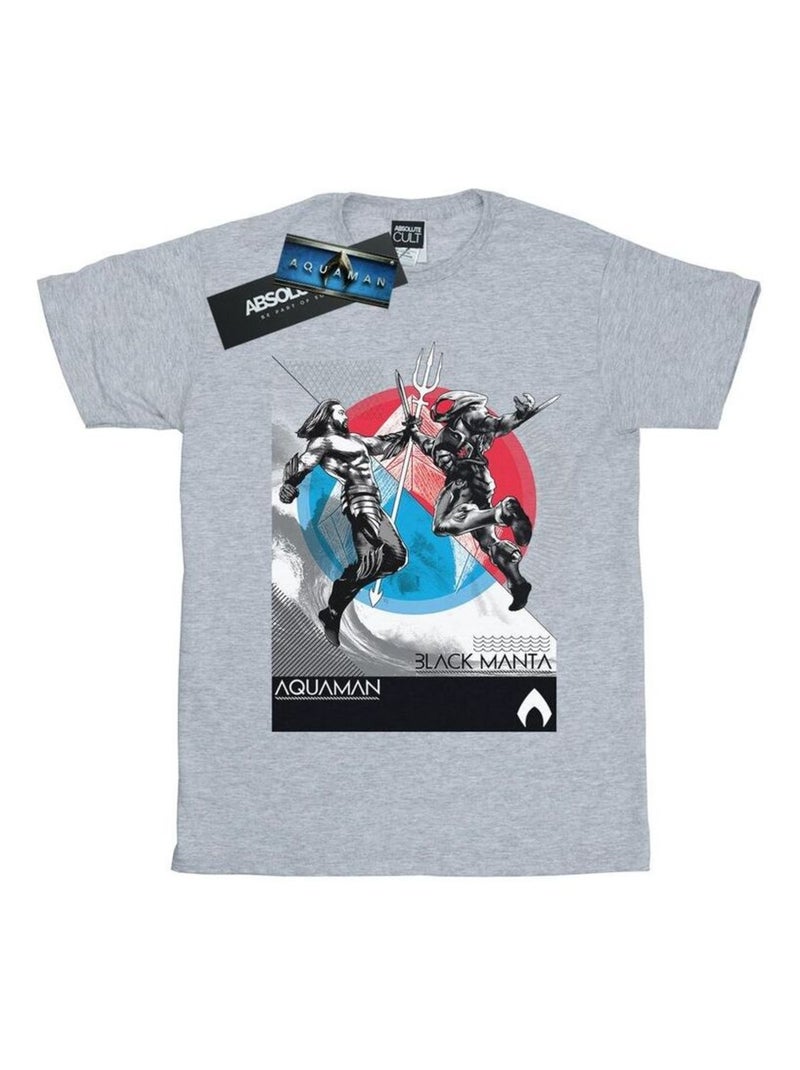 DC Comics - T-shirt Gris chiné - Kiabi