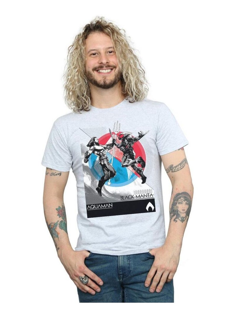 DC Comics - T-shirt Gris chiné - Kiabi