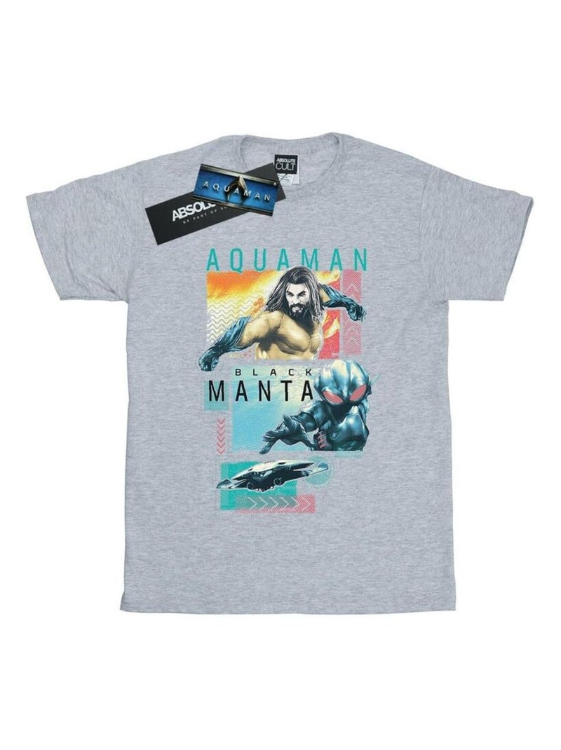 DC Comics - T-shirt Gris chiné - Kiabi