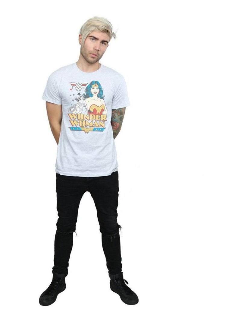 DC Comics - T-shirt Gris chiné - Kiabi