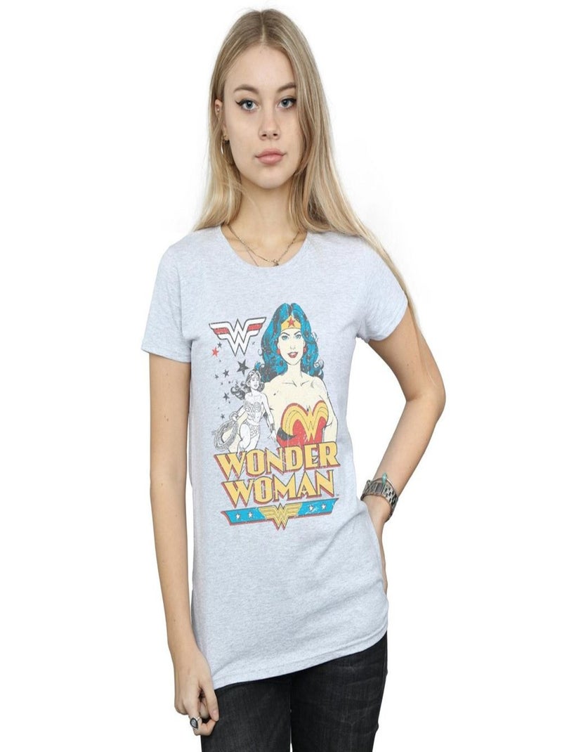 DC Comics - T-shirt Gris chiné - Kiabi