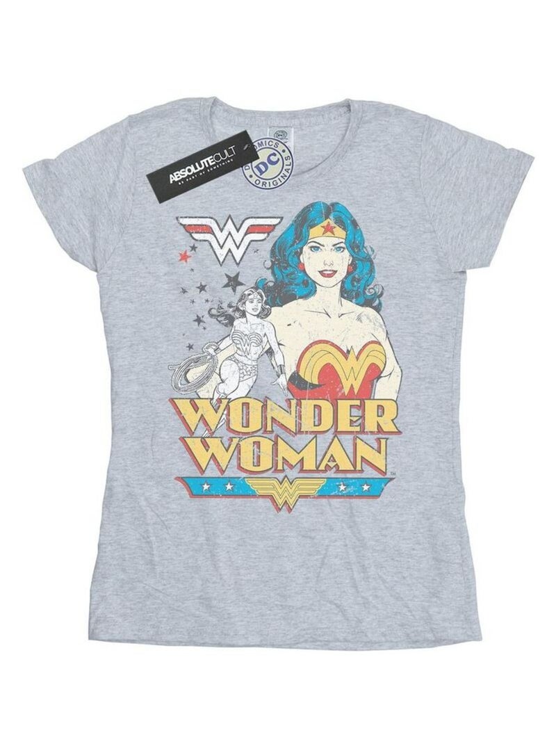 DC Comics - T-shirt Gris chiné - Kiabi