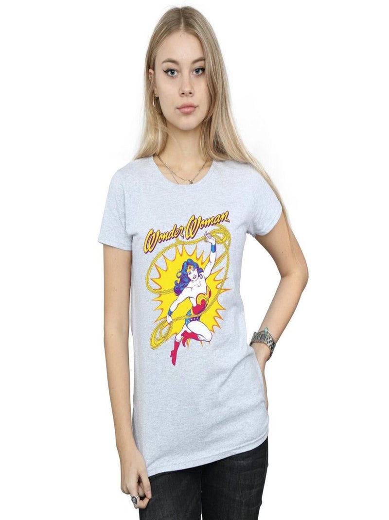 DC Comics - T-shirt Gris chiné - Kiabi