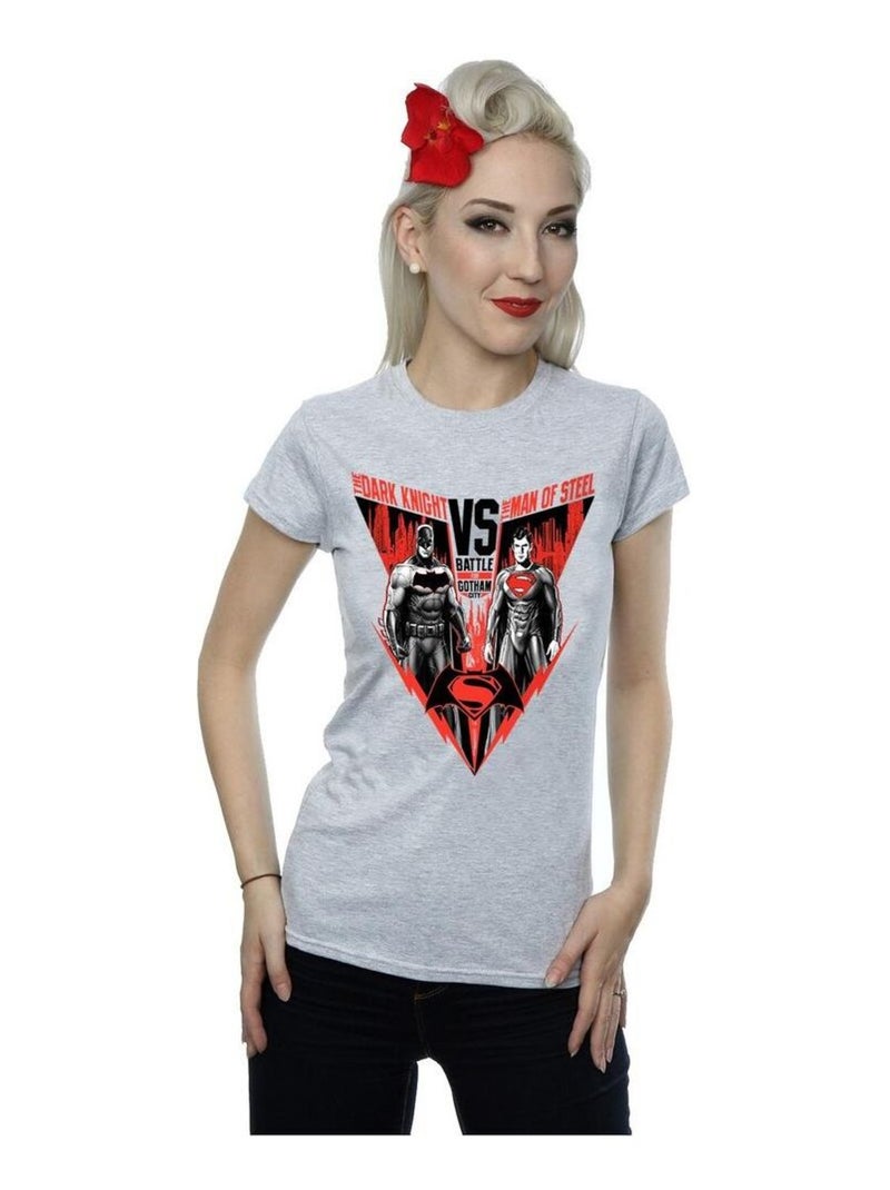 DC Comics - T-shirt Gris chiné - Kiabi