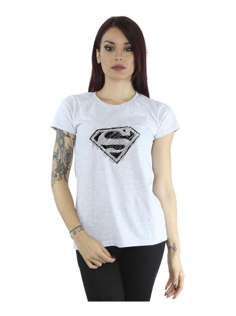 DC Comics - T-shirt Gris chiné - Kiabi