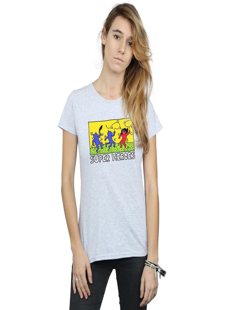 DC Comics - T-shirt Gris chiné - Kiabi