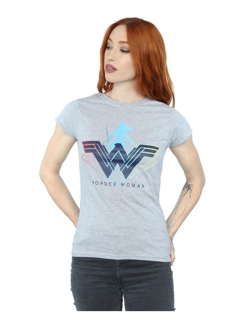 DC Comics - T-shirt Gris chiné - Kiabi