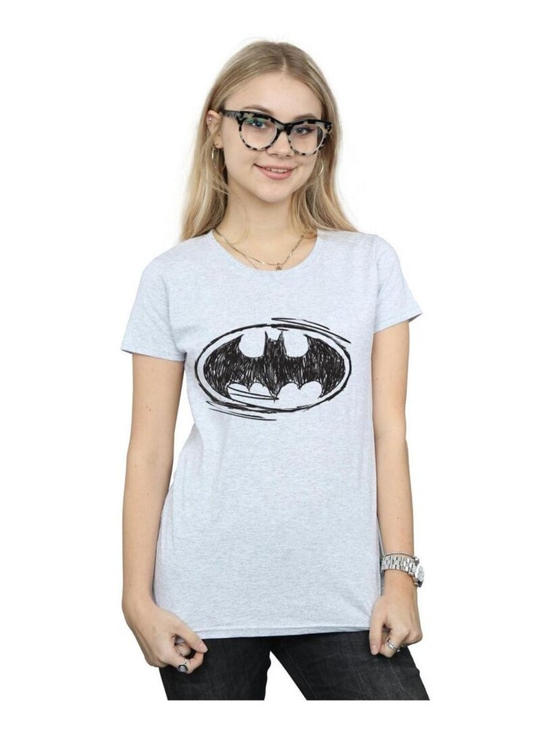 DC Comics - T-shirt Gris chiné - Kiabi
