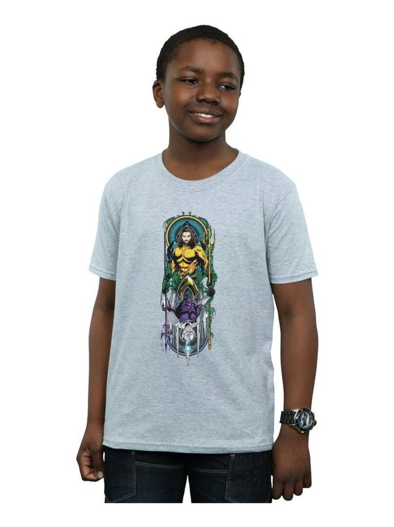 DC Comics - T-shirt Gris chiné - Kiabi
