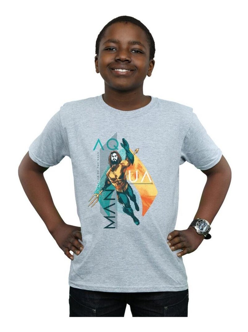 DC Comics - T-shirt Gris chiné - Kiabi
