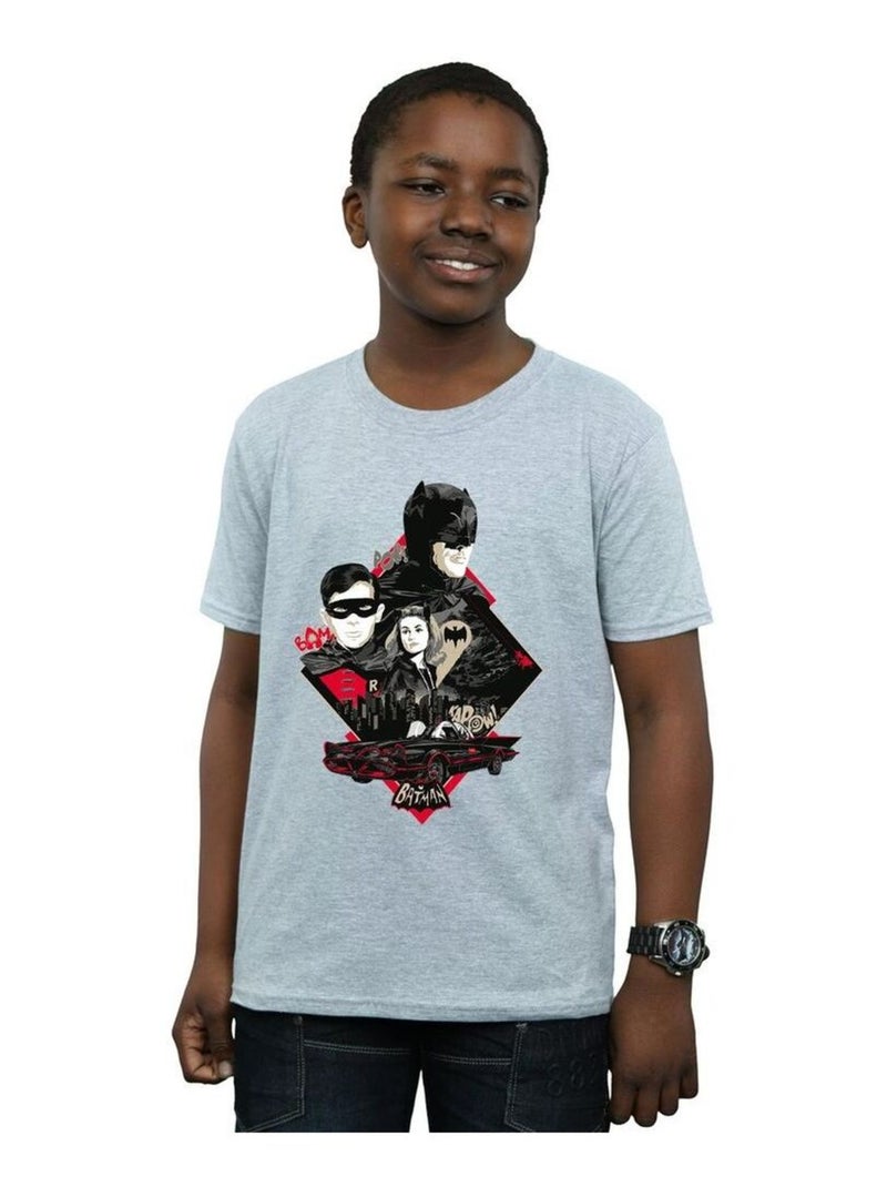 DC Comics - T-shirt Gris chiné - Kiabi