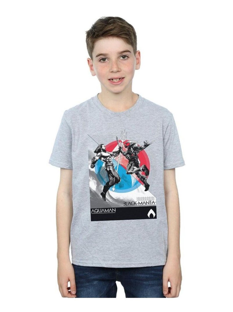 DC Comics - T-shirt Gris chiné - Kiabi