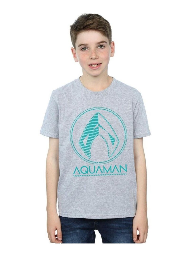 DC Comics - T-shirt Gris chiné - Kiabi