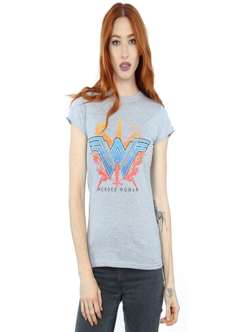 DC Comics - T-shirt Gris chiné - Kiabi