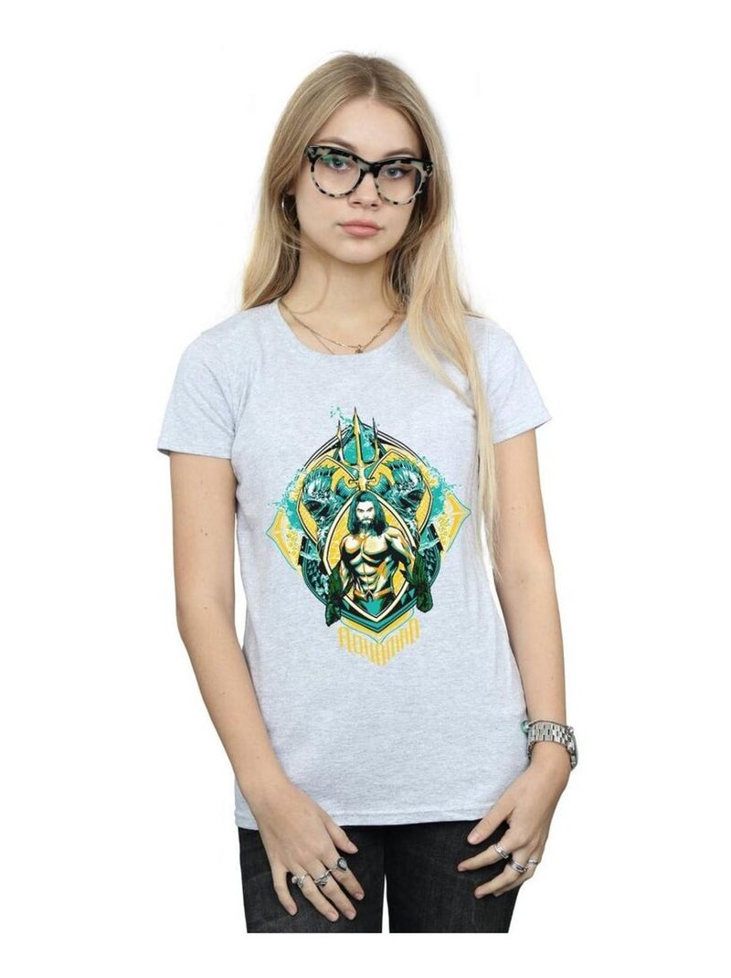DC Comics - T-shirt Gris chiné - Kiabi