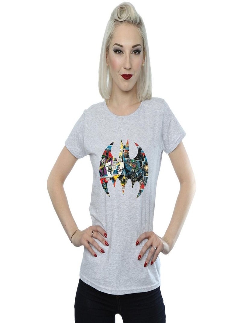 DC Comics - T-shirt Gris chiné - Kiabi