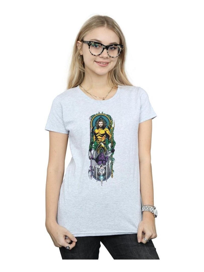 DC Comics - T-shirt Gris chiné - Kiabi