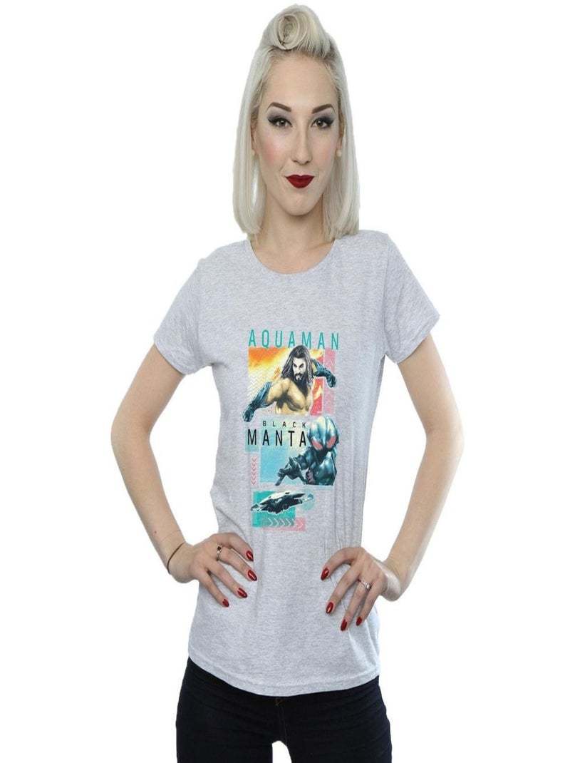 DC Comics - T-shirt Gris chiné - Kiabi