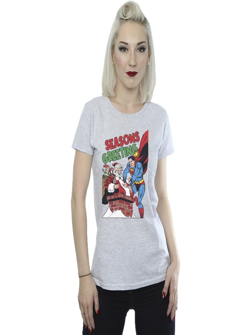 DC Comics - T-shirt Gris chiné - Kiabi