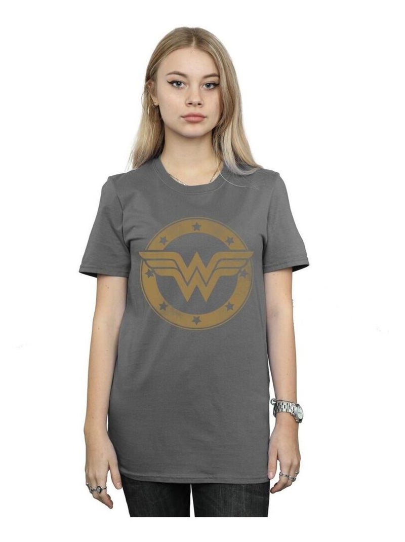 DC Comics - T-shirt Gris Noir - Kiabi