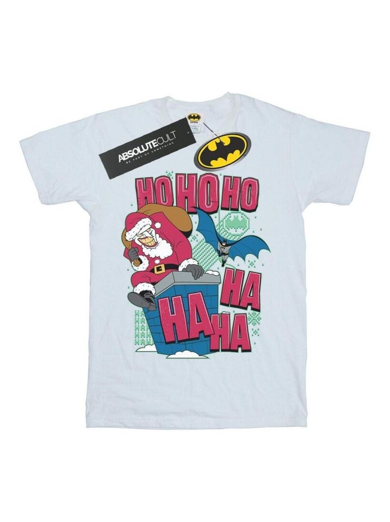 DC Comics - T-shirt HA HA HA HO HO HO Blanc - Kiabi