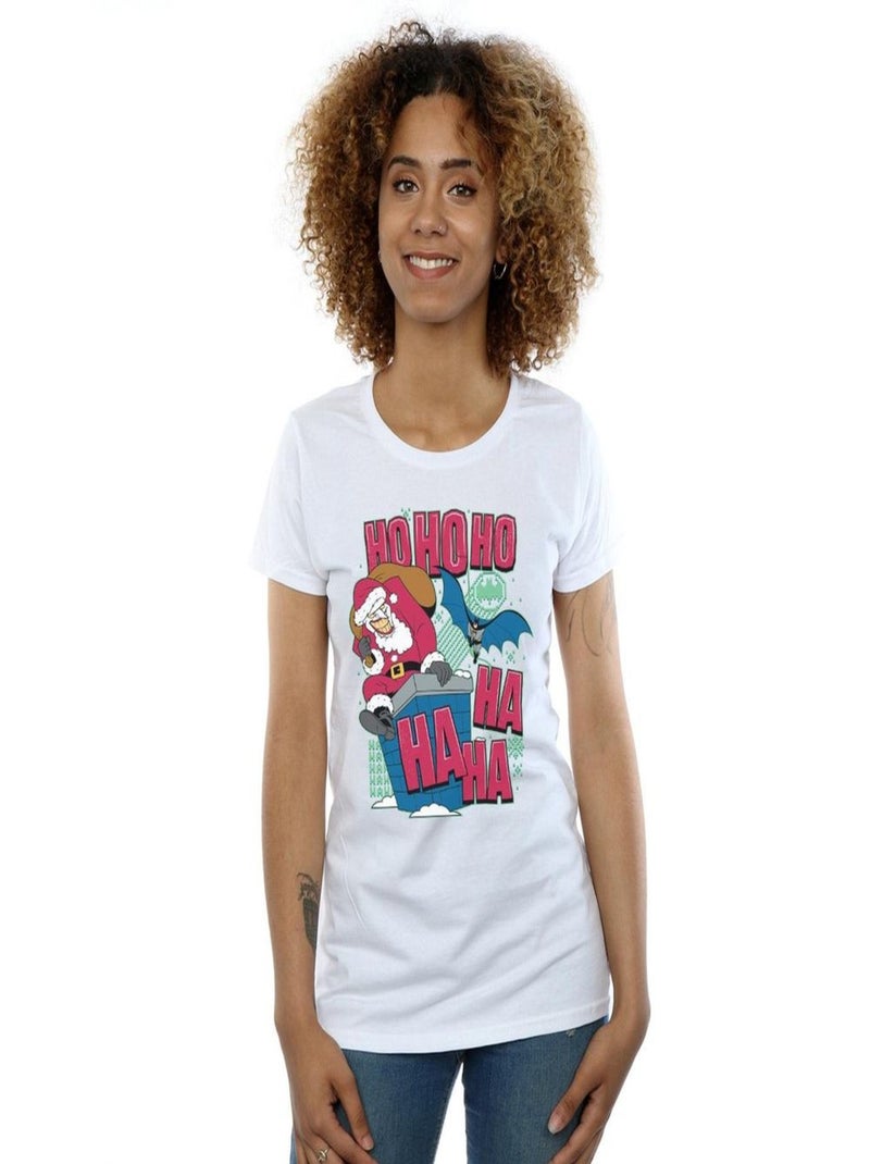 DC Comics - T-shirt HA HA HA HO HO HO Blanc - Kiabi