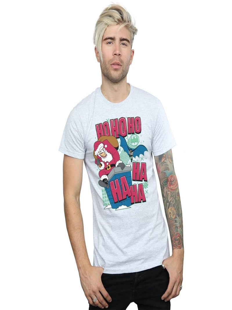 DC Comics - T-shirt HA HA HA HO HO HO Gris chiné - Kiabi
