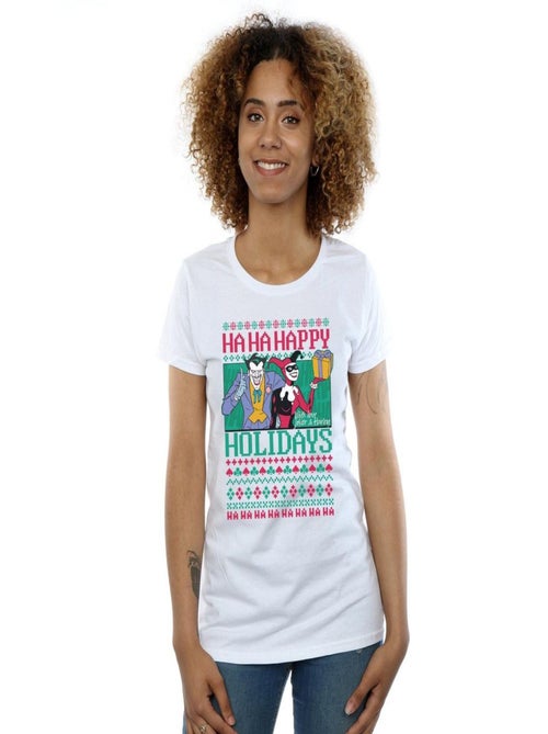 DC Comics - T-shirt HA HA HAPPY HOLIDAYS - Kiabi