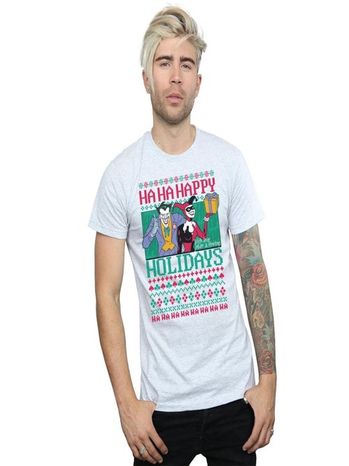 DC Comics - T-shirt HA HA HAPPY HOLIDAYS - Kiabi