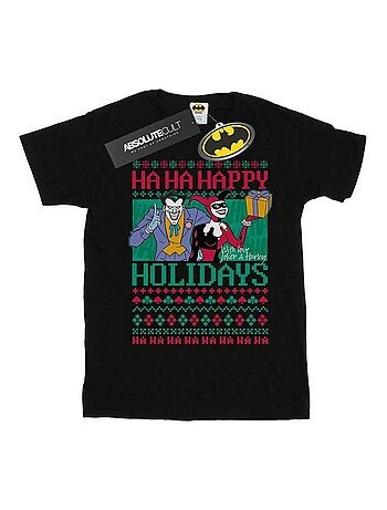 DC Comics - T-shirt HA HA HAPPY HOLIDAYS