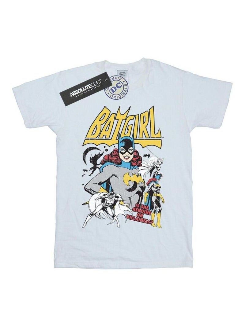 DC Comics - T-shirt HEROINE OR VILLAINESS Blanc - Kiabi