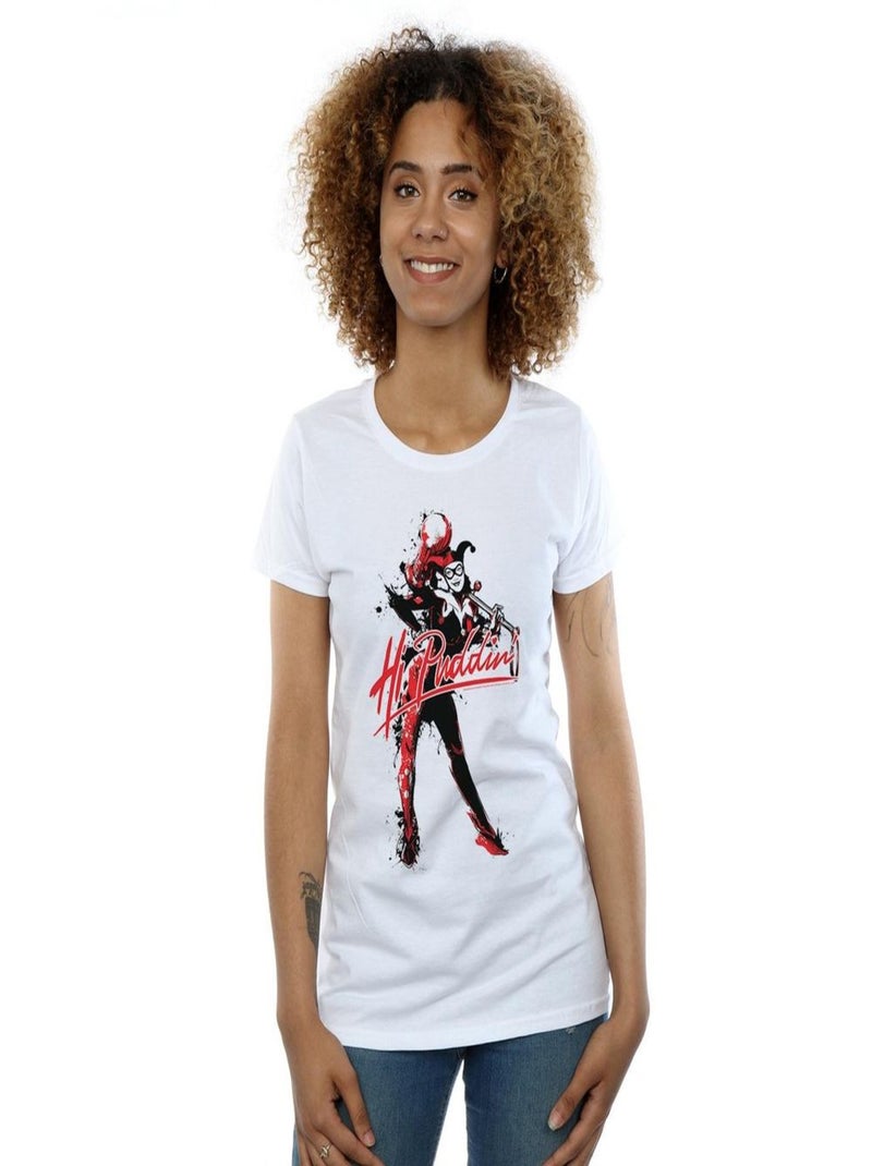 DC Comics - T-shirt HI PUDDIN Blanc - Kiabi