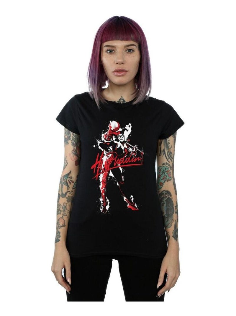 DC Comics - T-shirt HI PUDDIN Noir - Kiabi