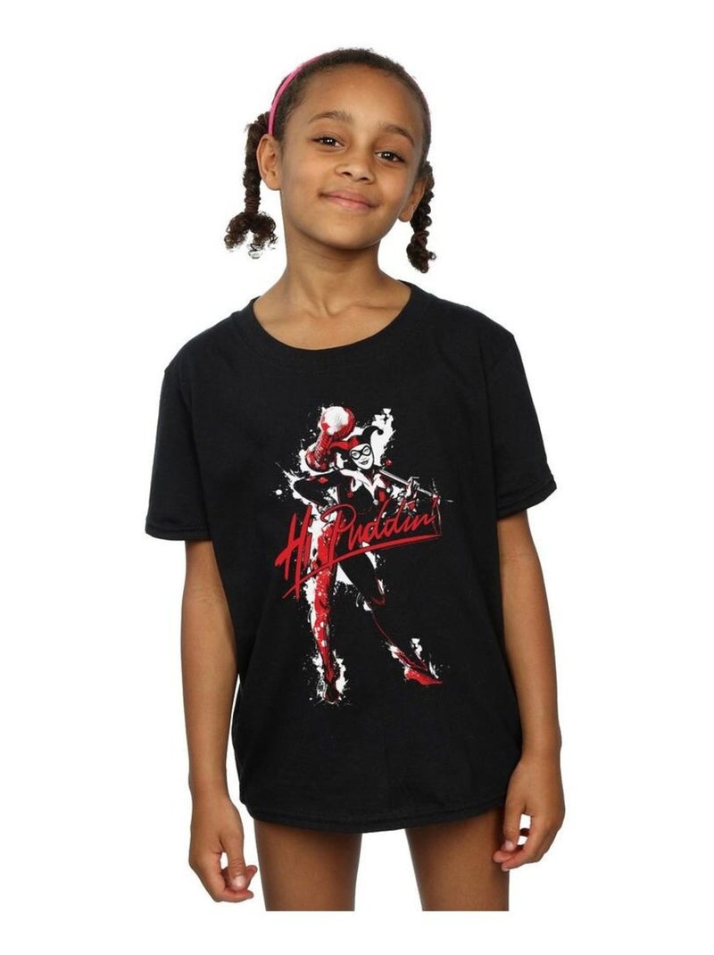DC Comics - T-shirt HI PUDDIN Noir - Kiabi