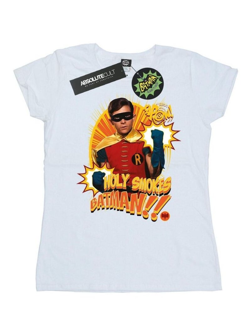 DC Comics - T-shirt HOLY SMOKES Blanc - Kiabi