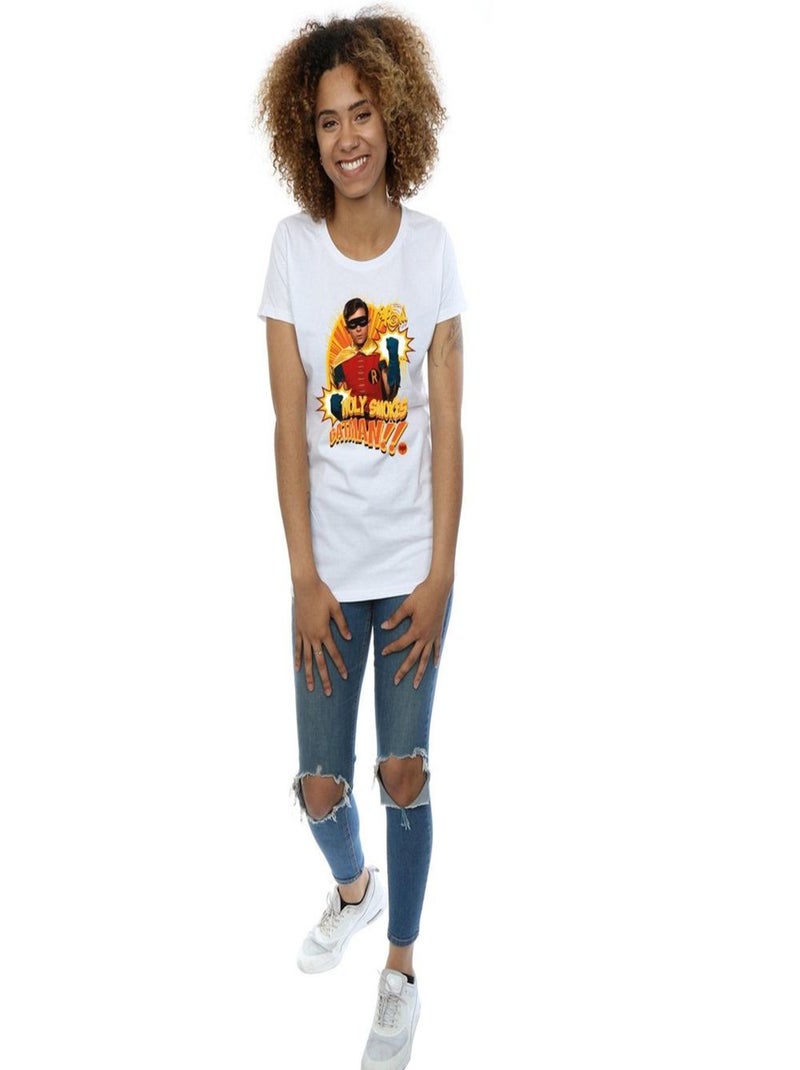 DC Comics - T-shirt HOLY SMOKES Blanc - Kiabi