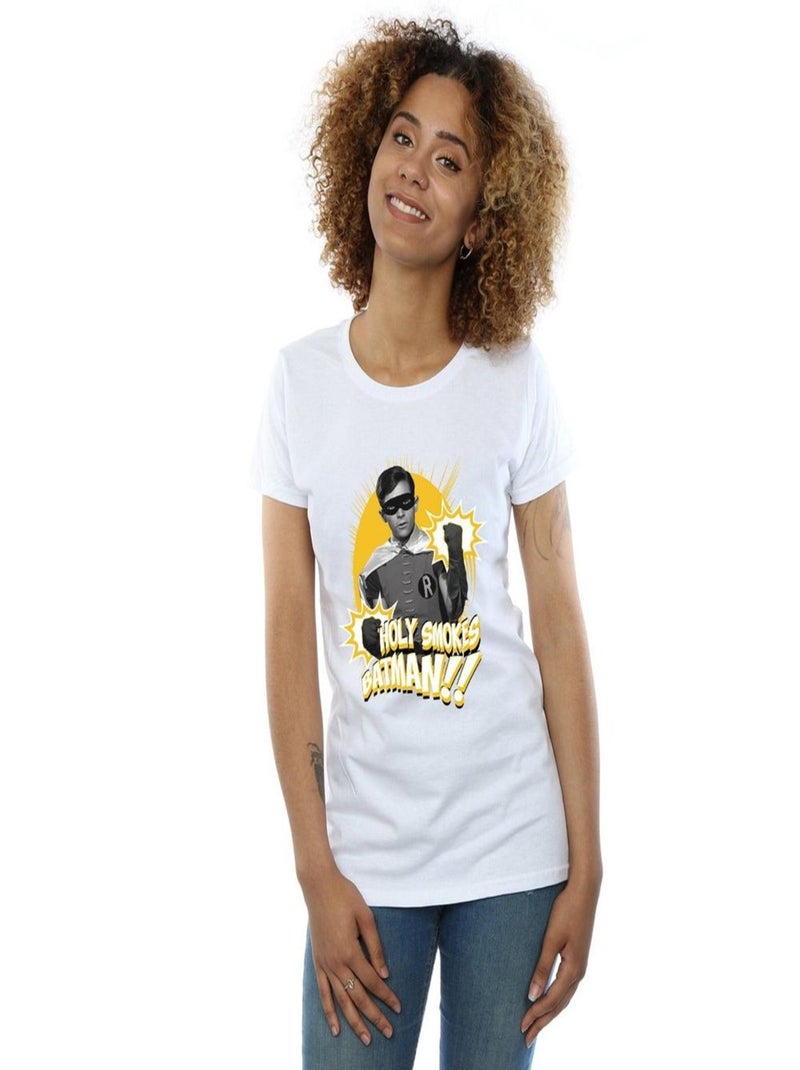 DC Comics - T-shirt HOLY SMOKES Blanc - Kiabi