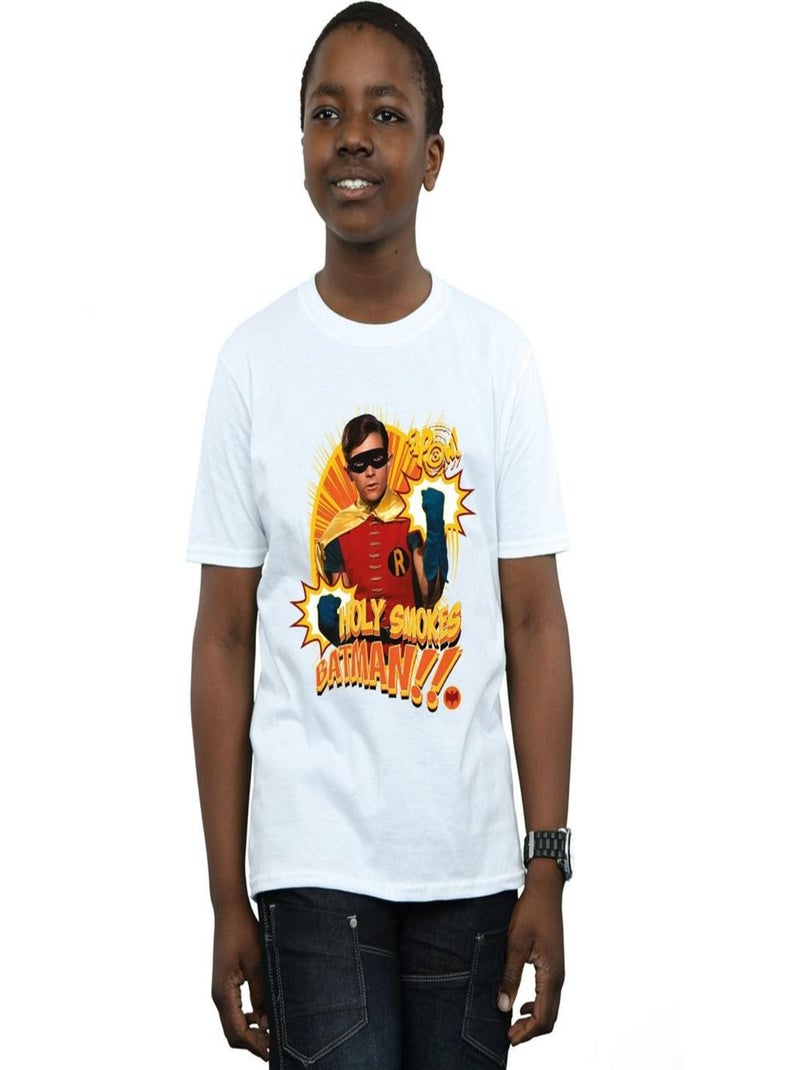 DC Comics - T-shirt HOLY SMOKES Blanc - Kiabi