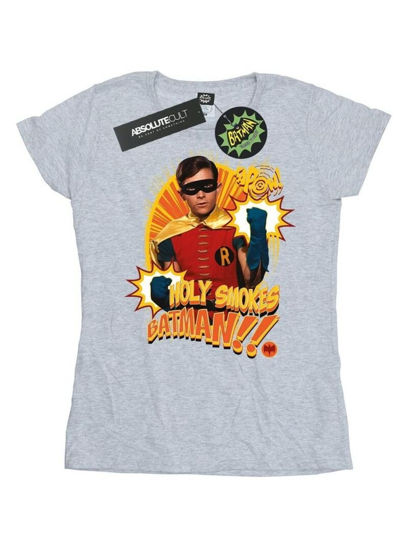DC Comics - T-shirt HOLY SMOKES Gris chiné - Kiabi