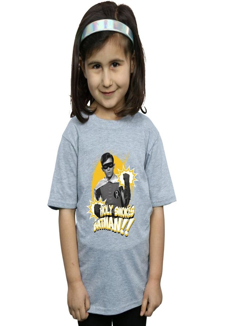 DC Comics - T-shirt HOLY SMOKES Gris chiné - Kiabi
