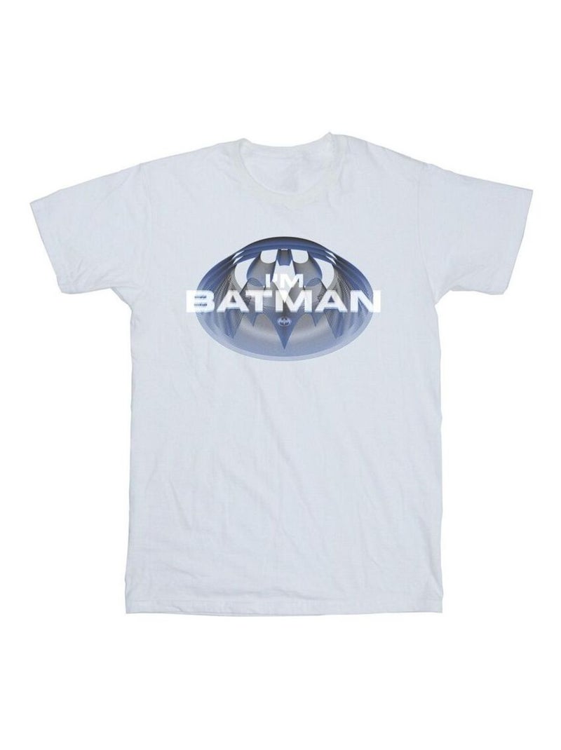 DC Comics - T-shirt I'M BATMAN Blanc - Kiabi