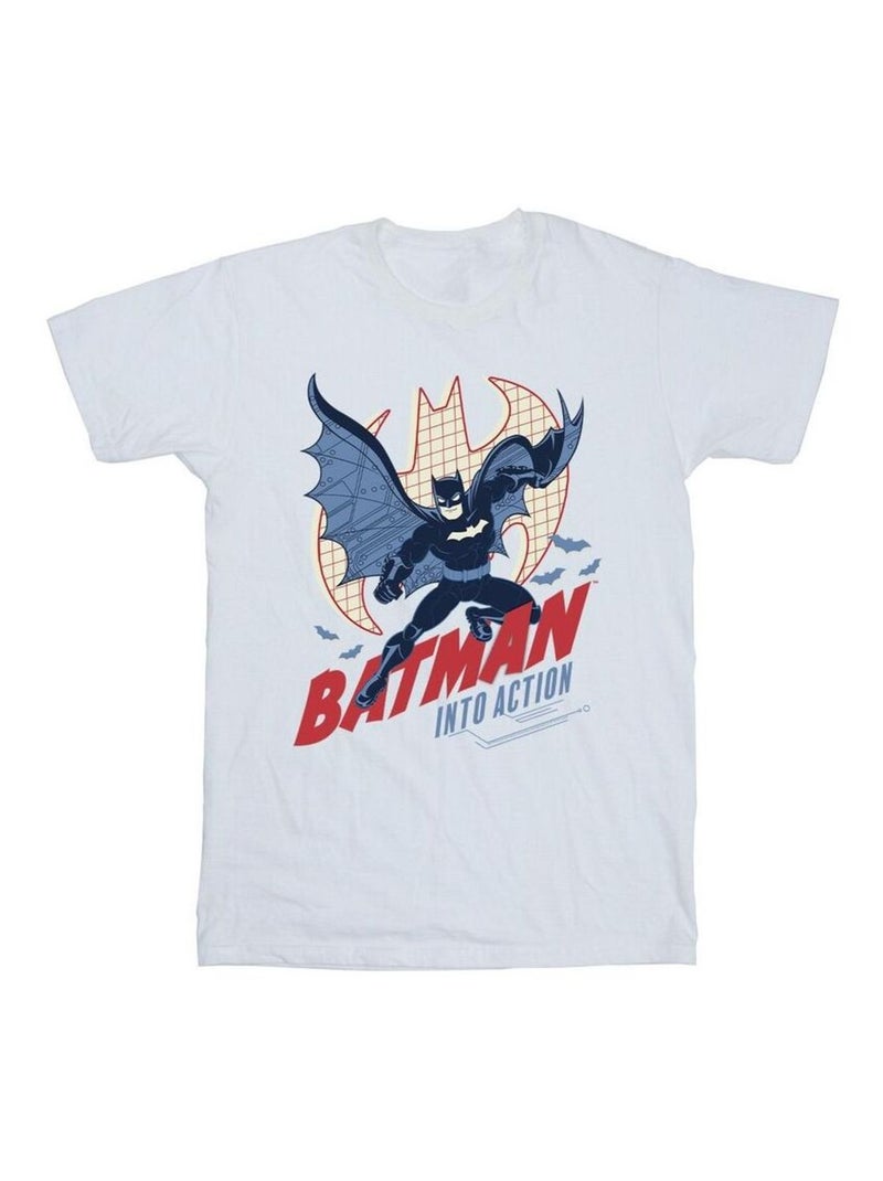 DC Comics - T-shirt INTO ACTION Blanc - Kiabi