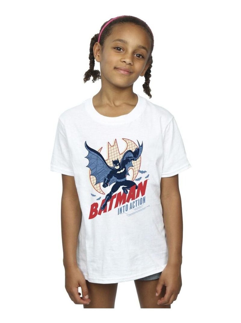 DC Comics - T-shirt INTO ACTION Blanc - Kiabi