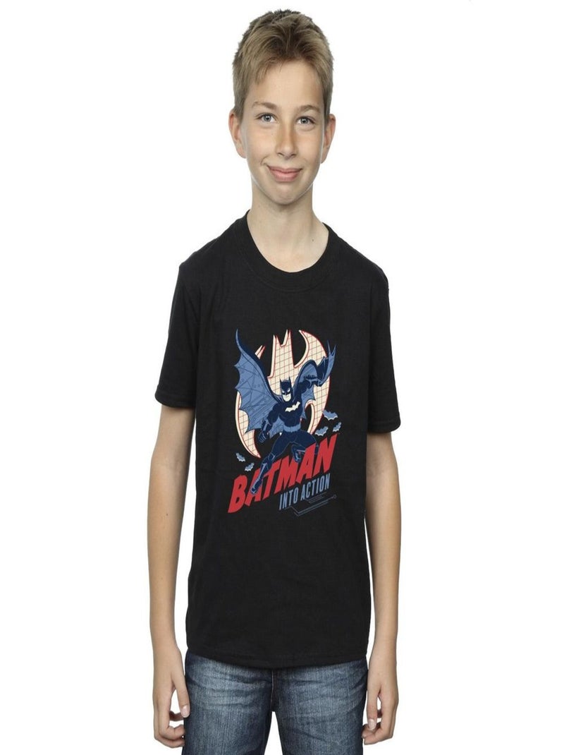 DC Comics - T-shirt INTO ACTION Noir - Kiabi