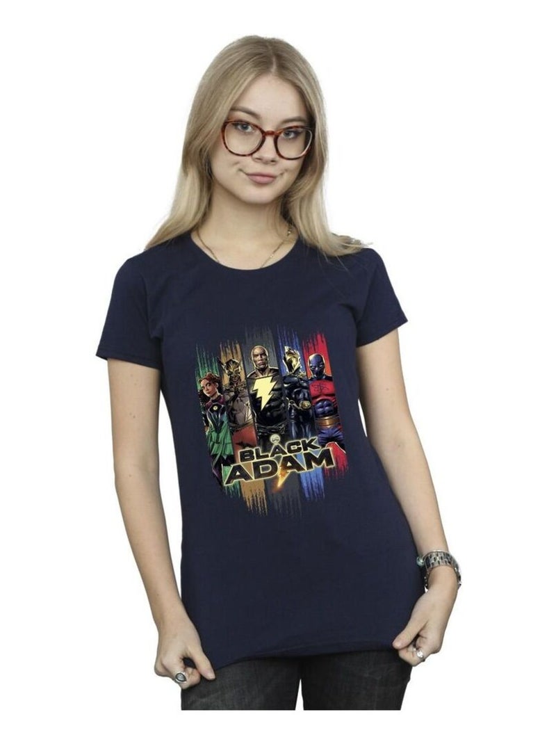 DC Comics - T-shirt JSA Bleu marine - Kiabi