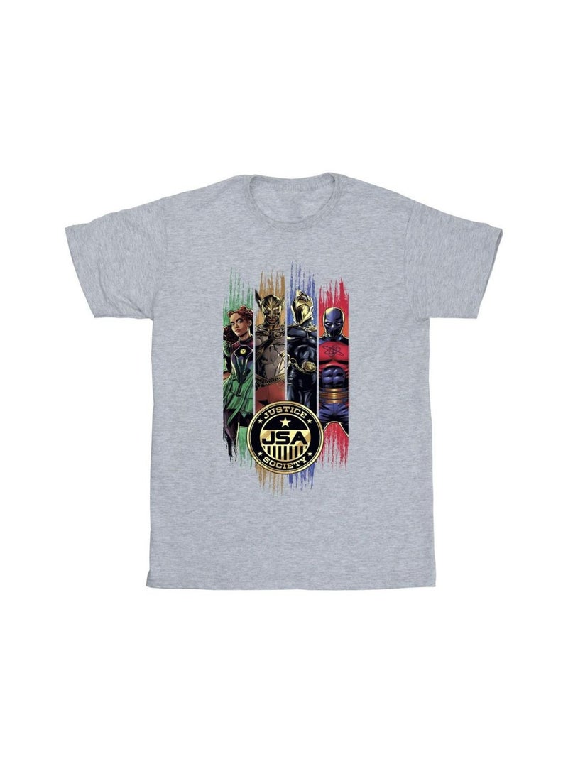 DC Comics - T-shirt JSA Gris chiné - Kiabi