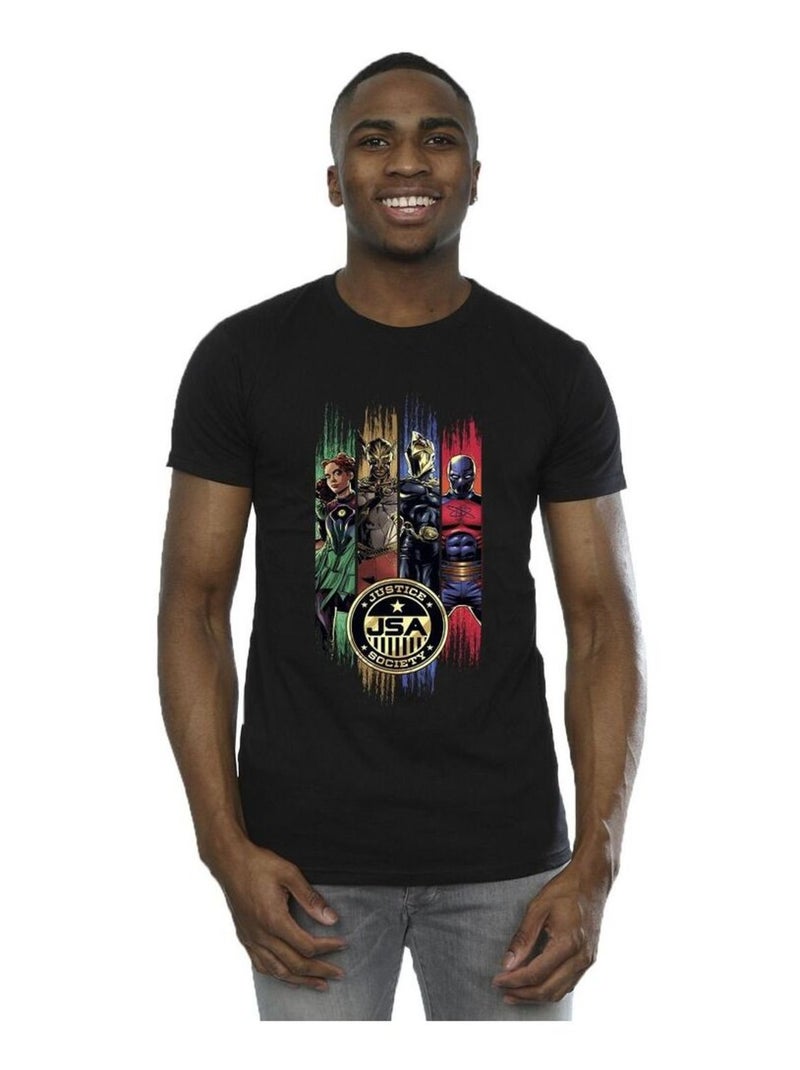DC Comics - T-shirt JSA Noir - Kiabi