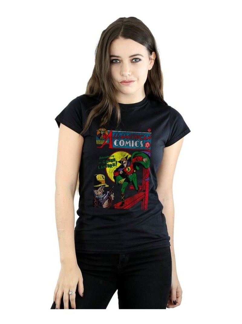 DC Comics - T-shirt JUSTICE LEAGUE ALL AMERICAN ISSUE Noir - Kiabi